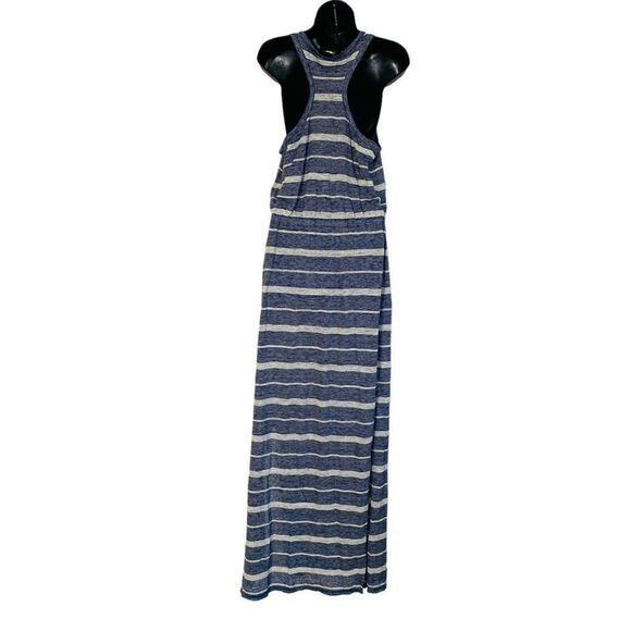 Madewell 100% Linen Striped Racerback Sleeveless Maxi Dress Sz S - Picture 6 of 13